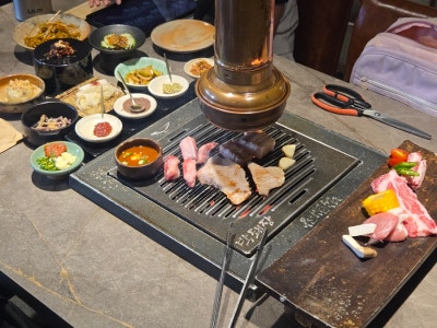 성수고기집 추천 박돼장 성수점 단체모임 회식추천 2인 모듬셋트 후기