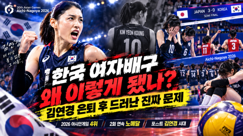 한국 여자배구 왜 이렇게 됐나? 김연경 은퇴 후 드러난 진짜 문제