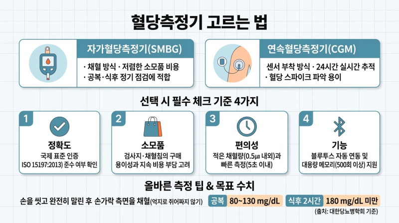 혈당측정기 고르는 법: 초보자도 실패 없는 가정용 혈당계 선택 가이드