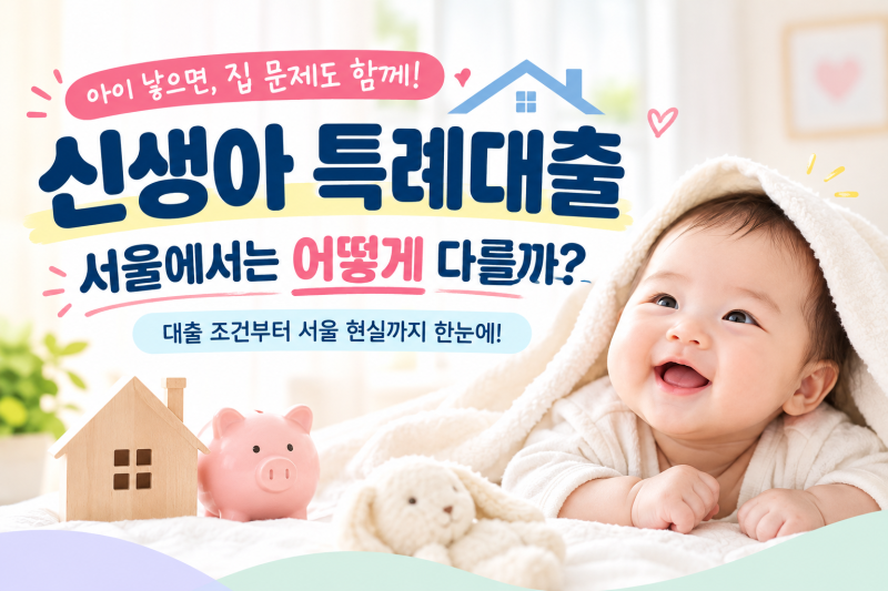 신생아 특례대출 2026 총정리 | 2025년과 달라진 점, 그리고 서울에서 쓸 수 있을까?