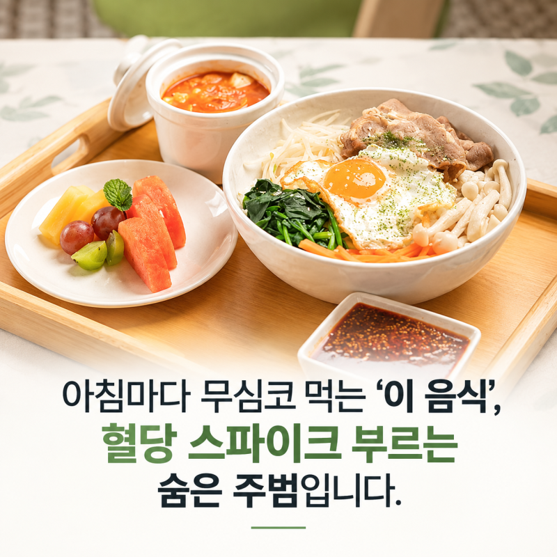 아침마다 무심코 먹는 '이 음식', 혈당 스파이크 부르는 숨은 주범입니다.
