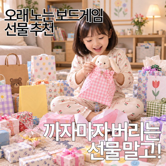 만원의 행복 유치원생 생일선물, 아이 성향별 보드게임 추천 10가지