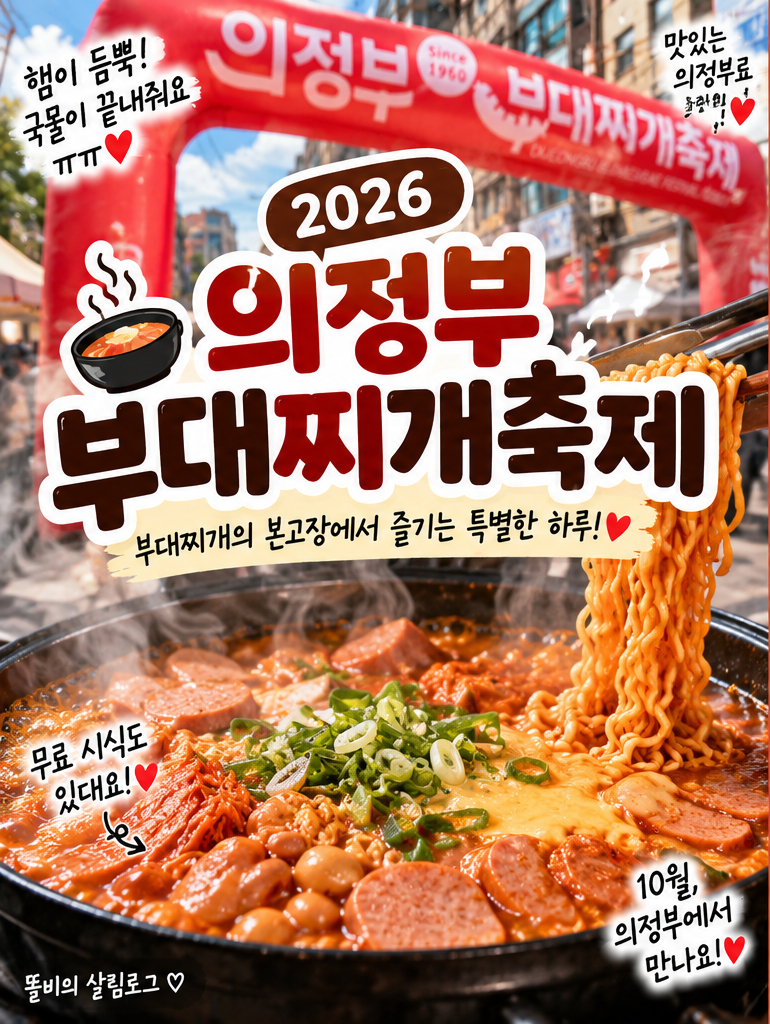 2026 의정부 부대찌개축제｜10월 24~25일 일정·장소·무료 시식·주차 총정리