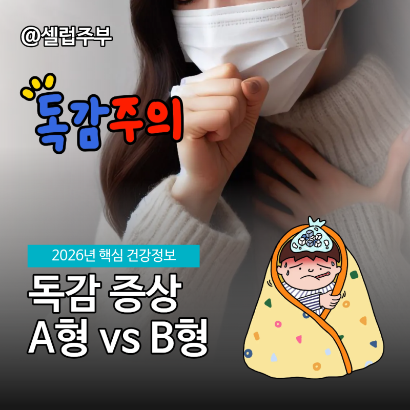 독감 A형 vs B형 증상 차이 무엇일까?