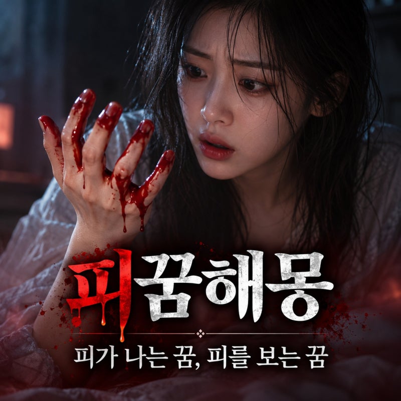 피꿈해몽 피가 나는 꿈 피를 보는 꿈 검은 피 꿈 코피 나는 꿈, 붉게 흐르는 생명의 흔적