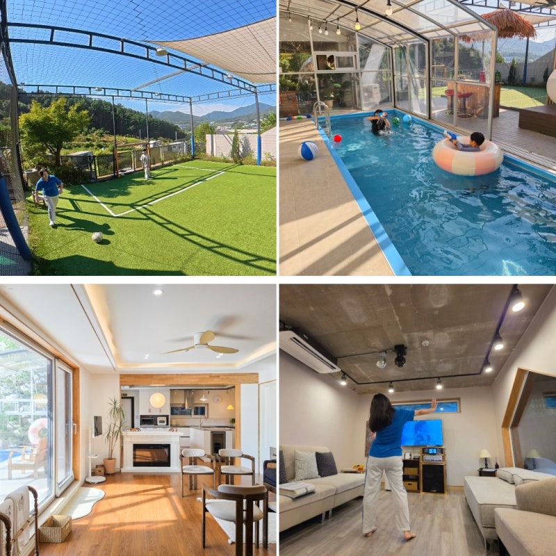 Namyangju Pool Villa ST7811: A Private Pension with a Soccer Field for Family Trips in Gyeonggi-do