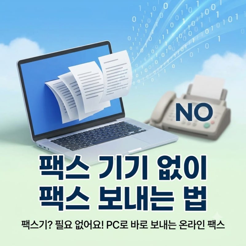 팩스기기 없이 팩스 보내는 방법, 웹팩스로 간편하게 해결하는 법(7년차 총정리)