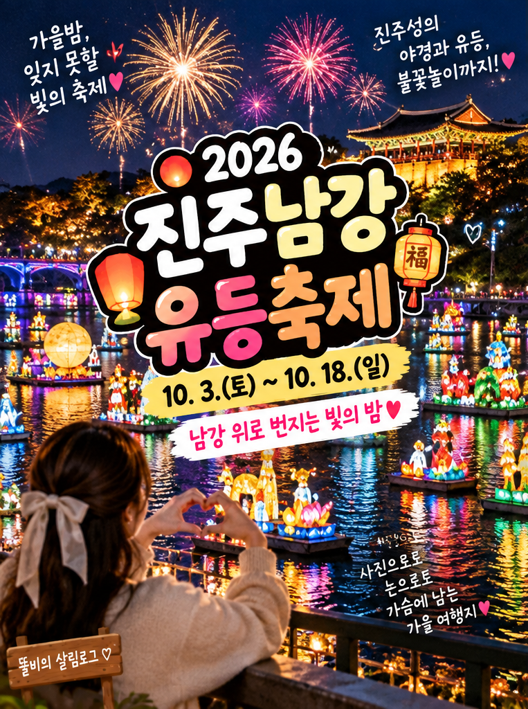 2026 진주남강유등축제 일정 총정리｜불꽃놀이·드론쇼·입장료·주차·야경 명당까지