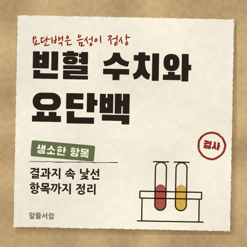 요단백 양성, 건강해도 나올 수 있습니다