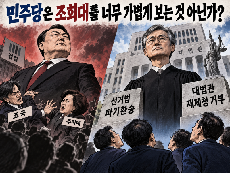윤석열과 싸우다 정권 내준 문재인, 조희대와 싸우며 몸집 키워주는 이재명...검찰 쿠테타와 ....