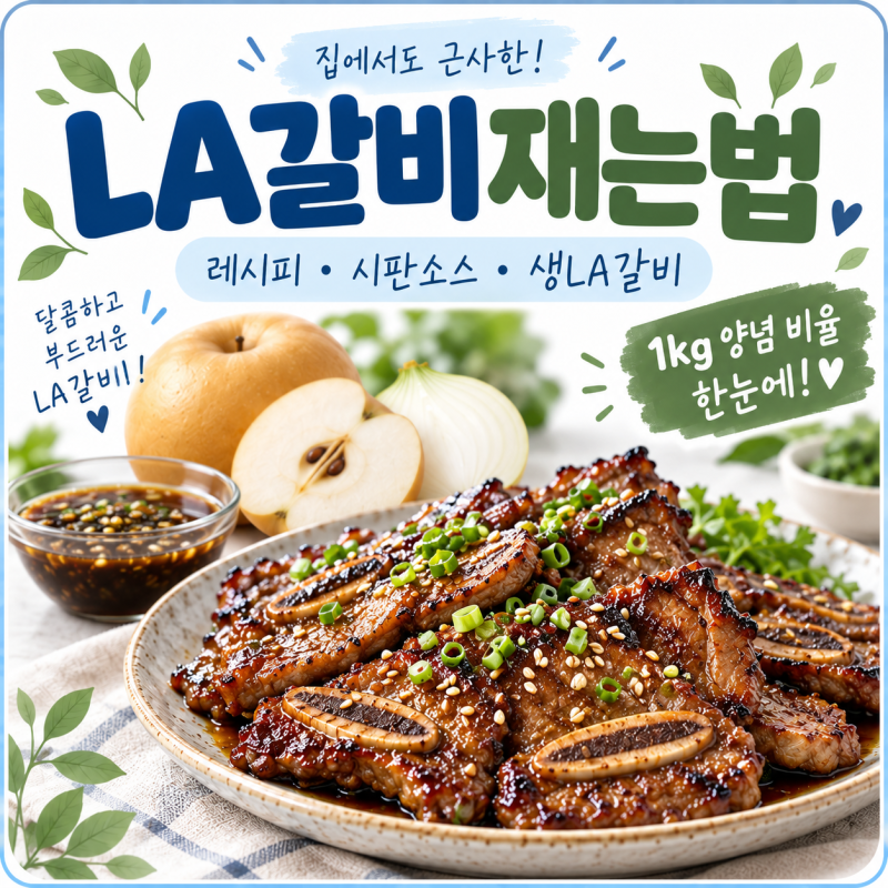 생LA갈비재는법 레시피 시판소스