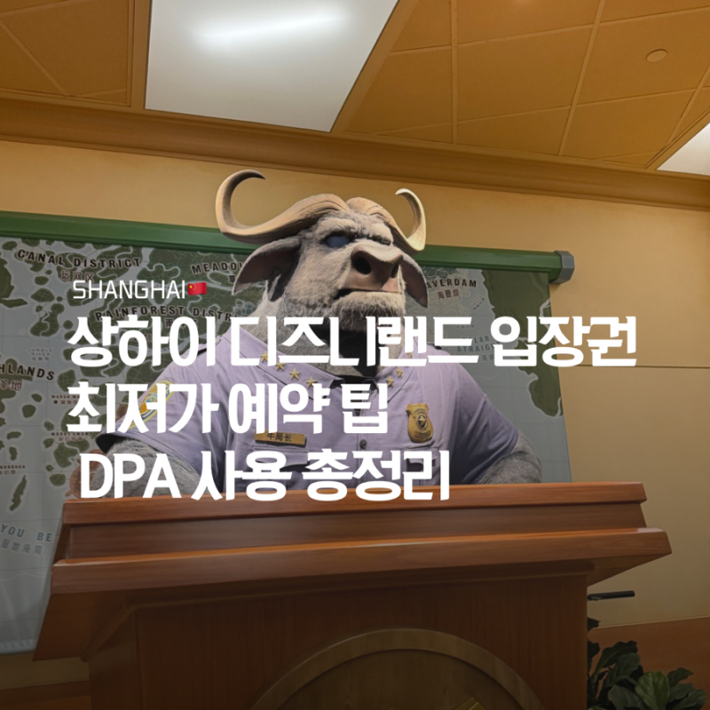 상하이 디즈니랜드 입장권 최저가 예약 팁 사이트별 가격 비교 & DPA 사용 총정리