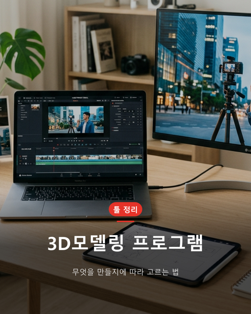 3D모델링 프로그램 종류, 무엇을 만들지에 따라 고르는 법