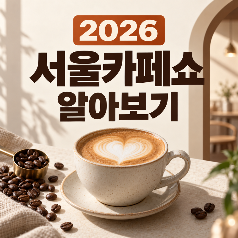 2026 서울카페쇼 얼리버드 9월 30일까지 l 처음 가면 어떤 티켓?
