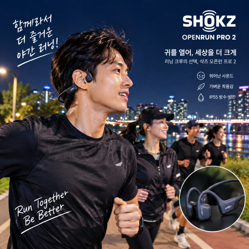 달리기할 때 안 흘러내림! 샥즈 오픈런 프로 2
