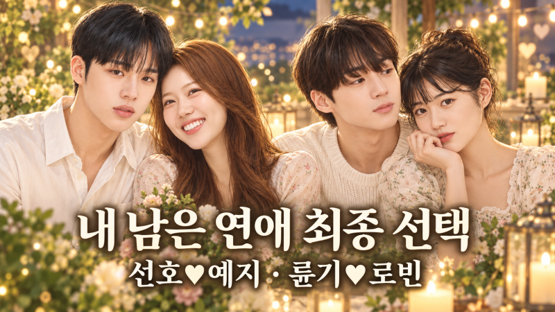 내 남은 연애 최종선택 결과｜선호♥예지·륜기♥로빈, 출연진 8인 인스타 총정리