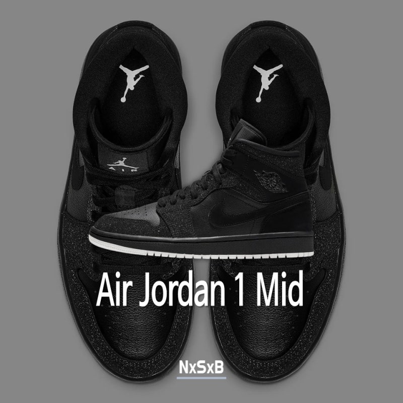 에어 조던 1 미드 발매 / Air Jordan 1 Mid “Glitter” / 마이클 조던 시그니처 농구화