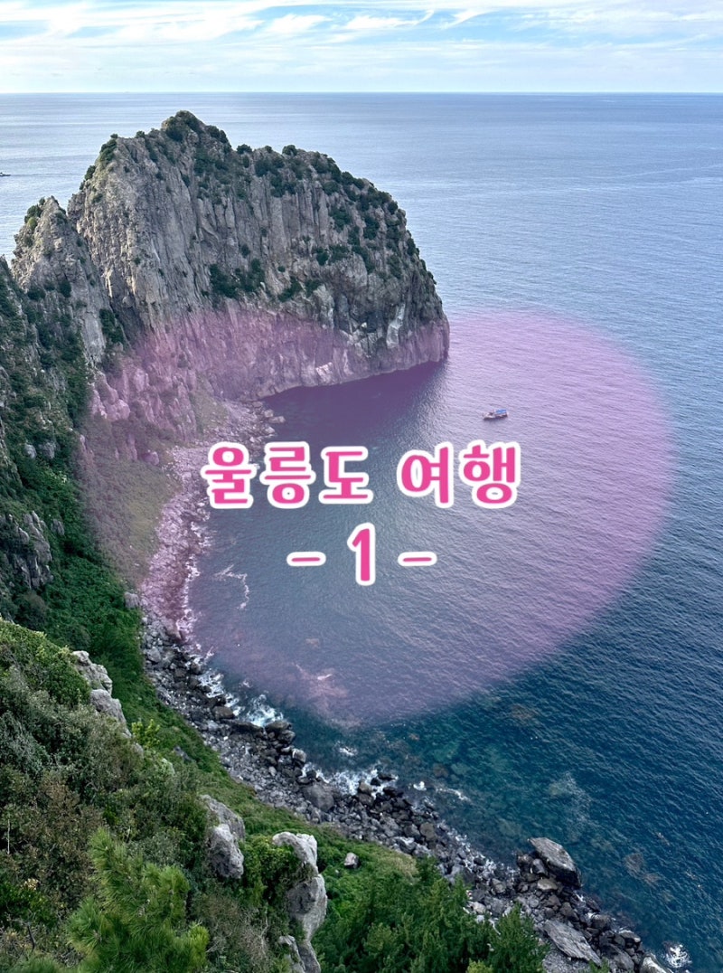울릉도 여행 1일차 (신비섬 횟집, 태하 향목 관광 모노레일, 대풍감, 다애식당, 오케이 렌트카....