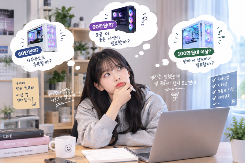 사무용 컴퓨터 9월 추천 견적 60만원대부터 90만원대까지 가성비 PC (처인구컴퓨터 용인 와이....