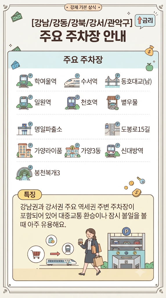서울시 추석 연휴 공영주차장 무료 개방 총정리 (주차장 위치 확인!)