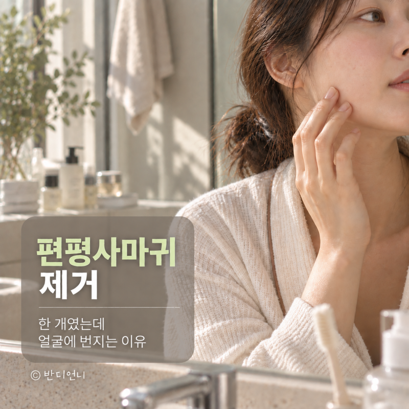 편평사마귀 제거, 한 개였는데 얼굴에 번지는 이유