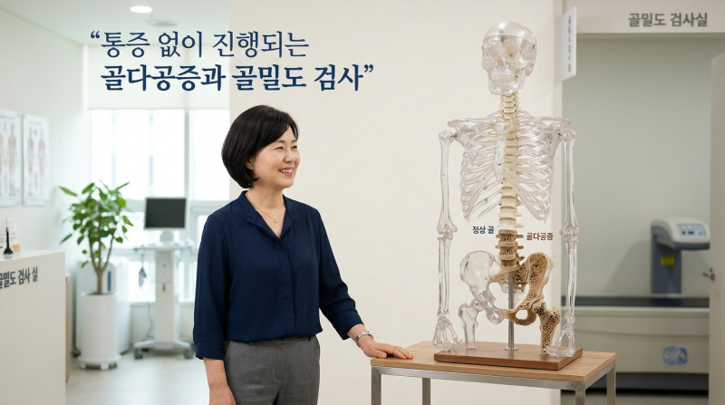 뼈가 안 아파 괜찮은 줄 알았는데? 골밀도 검사 시기와 T점수 읽는 법