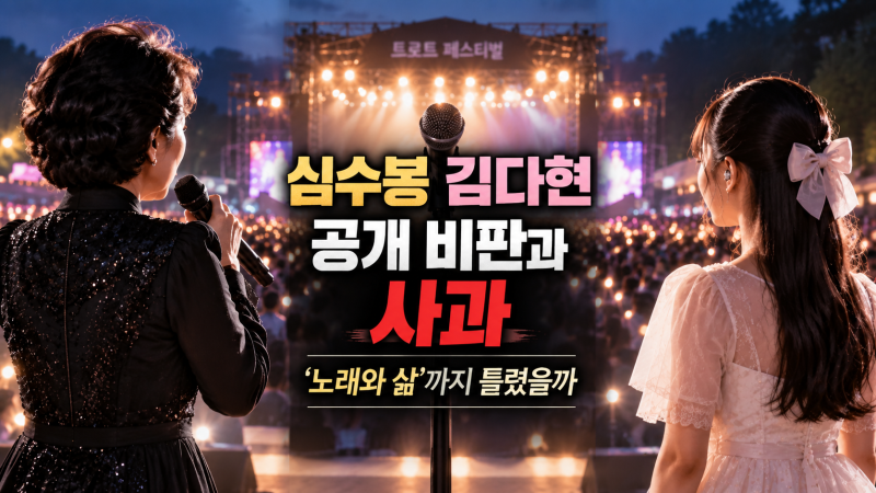 심수봉 김다현 공개 비판 사과, 그런데 심수봉의 ‘노래와 삶’ 발언 음악관까지 틀렸을까