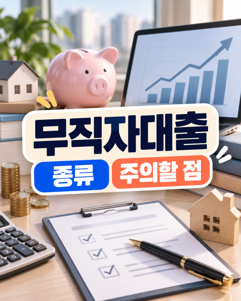 무직자대출 종류 조건 비교 주의할 점