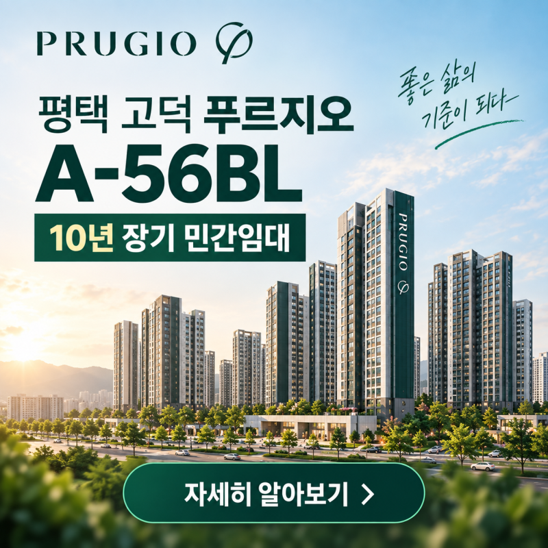 평택고덕 A56BL, 대우건설 푸르지오 컨소시엄 10년 장기 민간임대