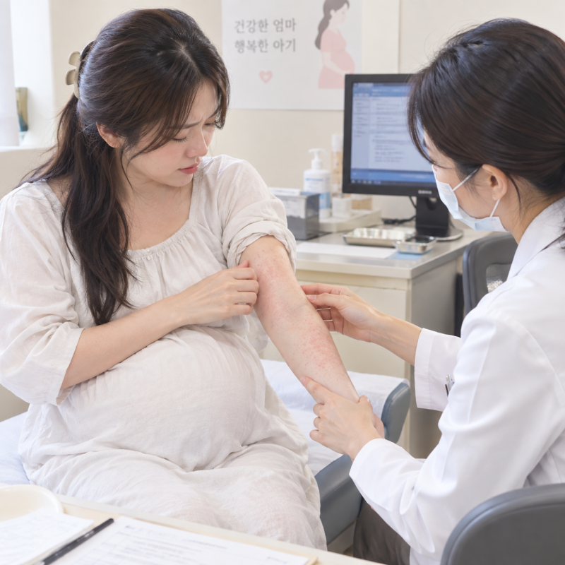임산부 소양증 임신 중기 피부가려움 피부묘기증 처방약 후기