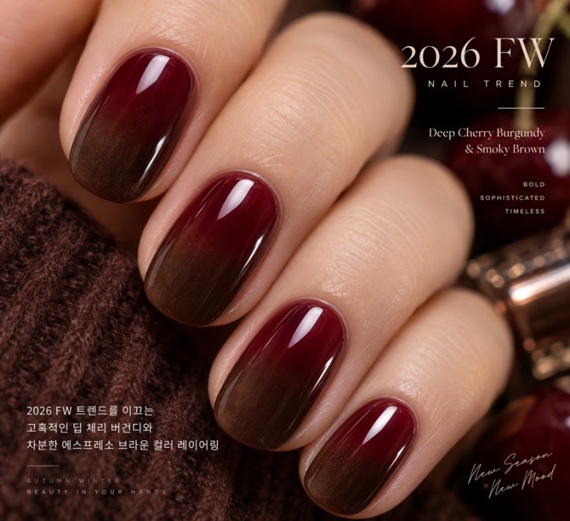 가을이라고 다 똑같은 버건디 쓰나요? 2026 FW 시즌 네일 컬러 베스트 5