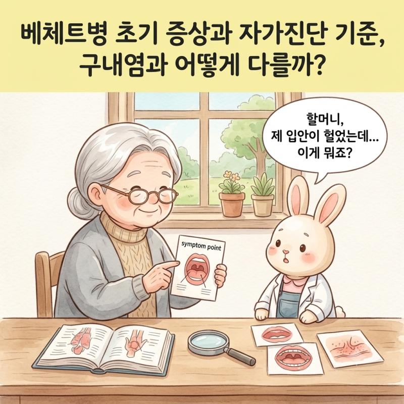 베체트병 초기 증상과 자가진단 기준, 구내염과 어떻게 다를까?