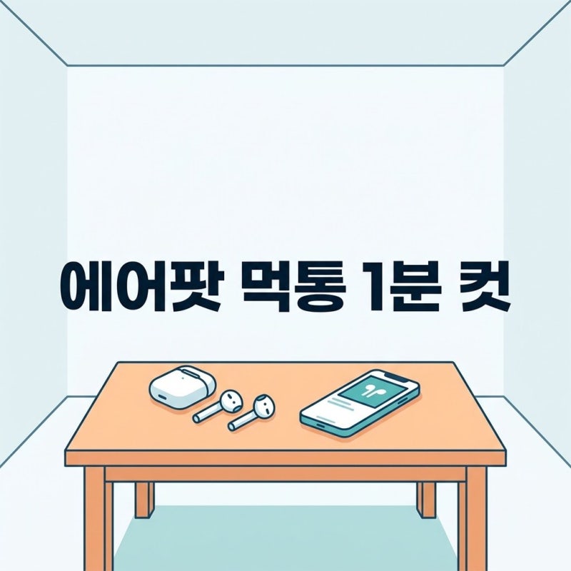 분명 어제까지 잘 들렸는데? 아이폰 에어팟 블루투스 먹통 1분 해결법