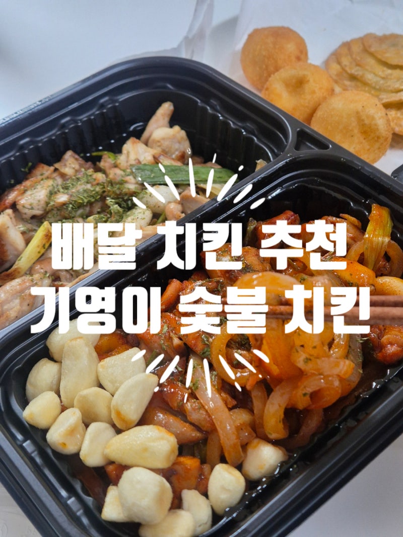 기영이 숯불치킨 순살 반반 후기 ㅣ 순살 반반에 돼지껍데기까지