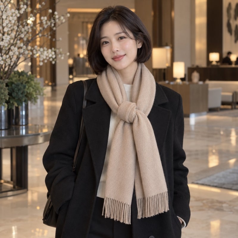 매번 똑같이 두르셨나요? 캐시미어 머플러 매는법 5가지