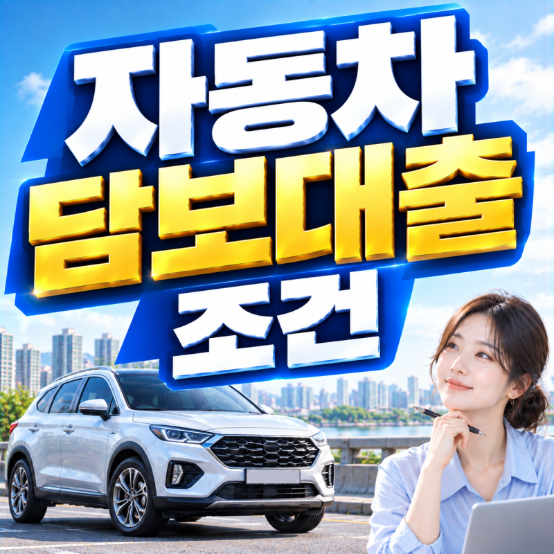 자동차 담보대출 조건, 차량만 있으면 되는 것이 아니라 확인할 것들