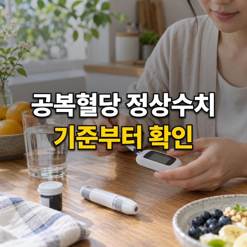 공복혈당 정상수치, 100부터 어디까지 확인해야 할까?
