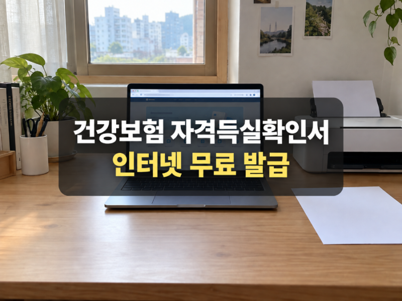 건강보험 자격득실확인서 인터넷 발급 방법, 정부24 PDF 저장까지
