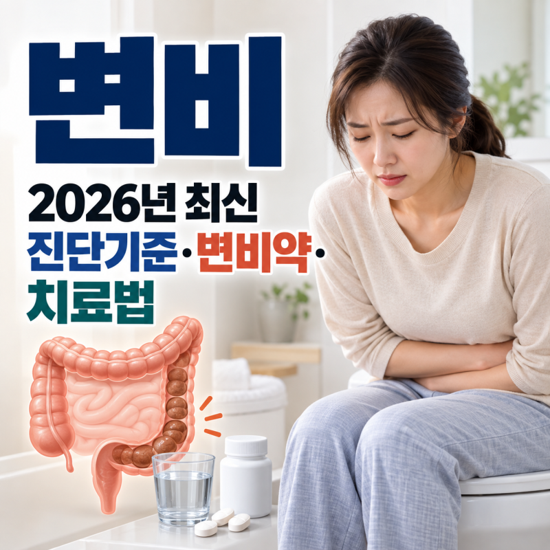 변비, 일주일 3번 미만만 문제일까? 2026년 최신 진단기준·변비약·치료법