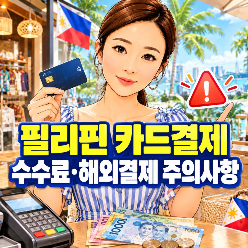 필리핀 카드결제 수수료·해외결제 주의사항｜원화 말고 페소로 결제하세요