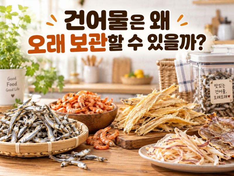 건어물은 왜 오래 보관할 수 있을까?