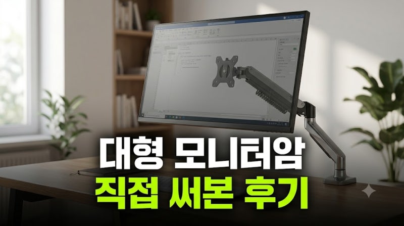 카멜마운트 MSS1H 싱글 고중량 모니터 거치대 최저가 비교와 조립 후기