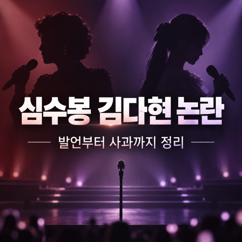 심수봉 김다현 공개 비판 논란? 발언부터 사과까지 정리