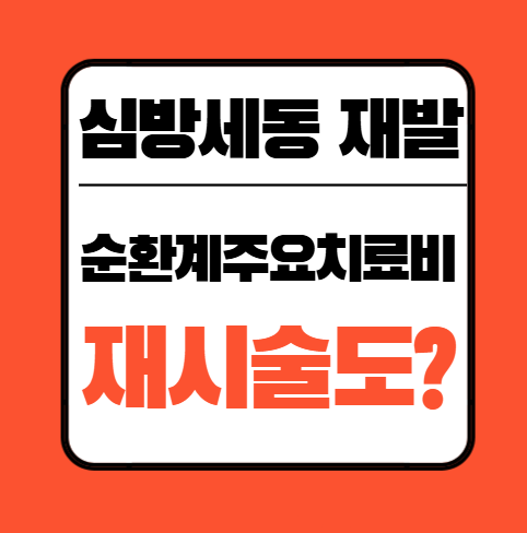 심방세동 시술 재발, 재시술도 순환계주요치료비 보장될까?