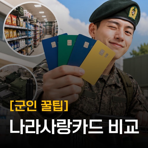 [나라사랑카드 카드별 혜택] 종류별 PX 할인, 혜택 완전정리