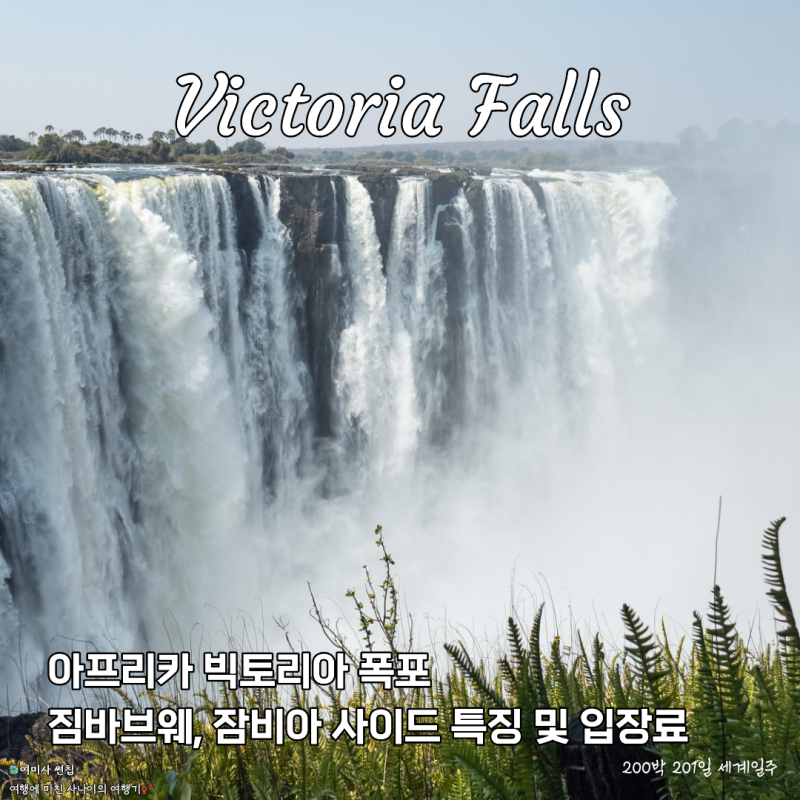 [세계일주 D+38,40] 빅토리아 폭포 입장료 준비물 전망 포인트 카자비자