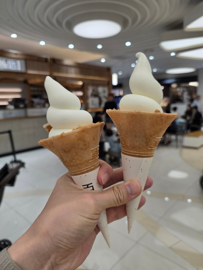 영등포 타임스퀘어 백미당｜28개월 아기도 좋아한 우유 아이스크림