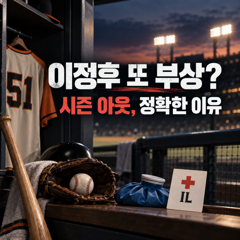 이정후 또 부상, 정말 시즌 아웃? 사타구니 타박상·IL 이유 총정리