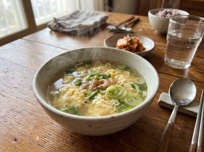 백종원 계란국 끓이는법 수칙... 비린내 잡고 5분 만에 끝내는 초간단 아침국 레시피