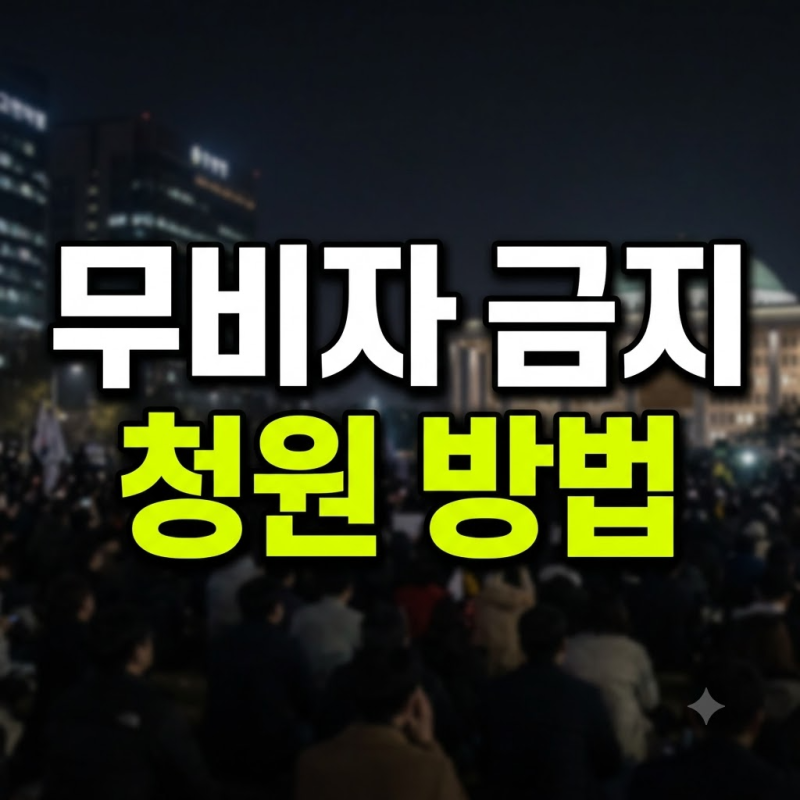 중국인 무비자 입국 금지 청원 방법 총정리